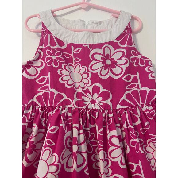 Gymboree Girls Floral Dress White Pink Size 7 Spring Summer - Picture 5 of 6